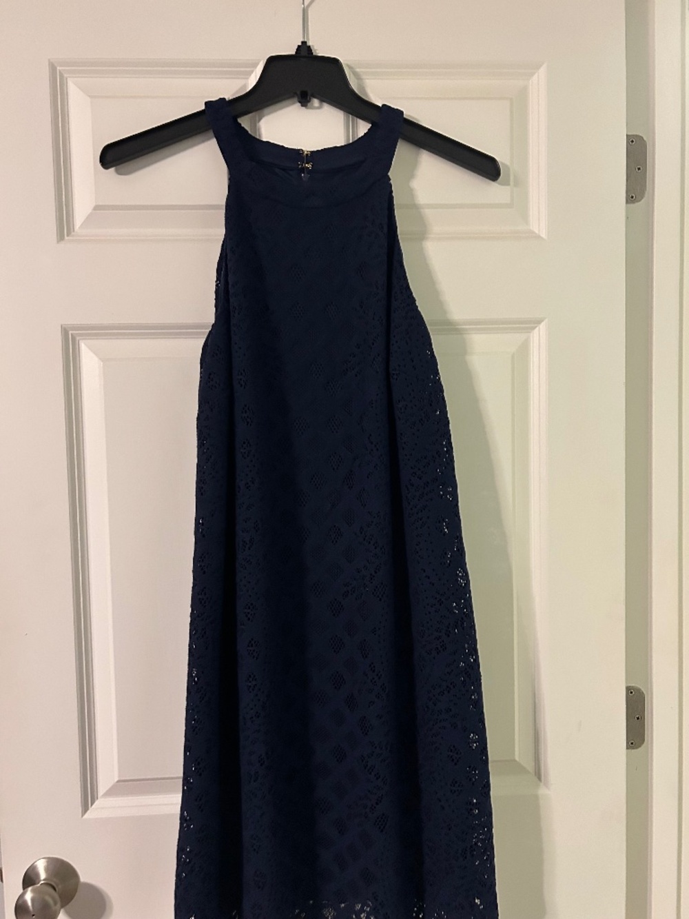 Lilly Pulitzer NWOT, Rayanne Shift True Navy Geo Lace, XL, $65